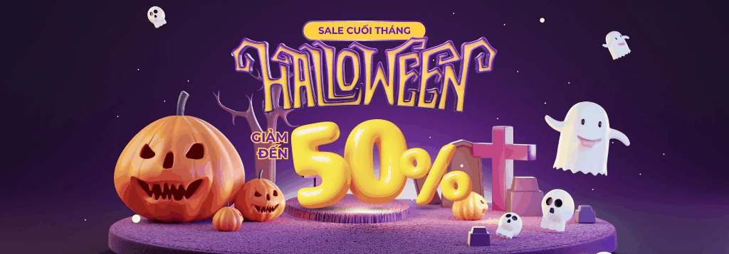 Halloween Sale Cuối Tháng - Giảm Đến 50%